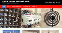 Desktop Screenshot of floridaelectricparts.com
