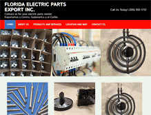Tablet Screenshot of floridaelectricparts.com